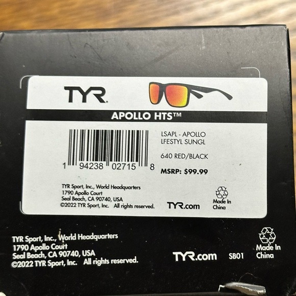 TYR Apollo HTS Sunglasses New In Box - Picture 6 of 6